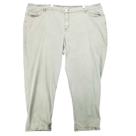 Lane Bryant Jeans Womens 28 Green High Rise Boyfriend Stretch *Read* - Picture 1 of 15